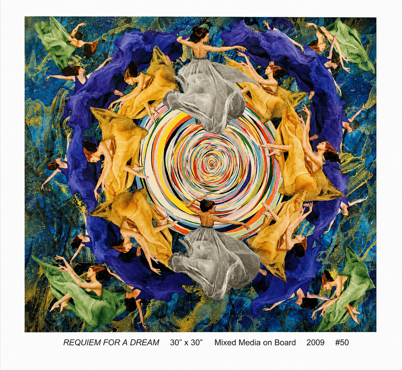 Requiem for a Dream collage artwork by Robert M. Swedroe