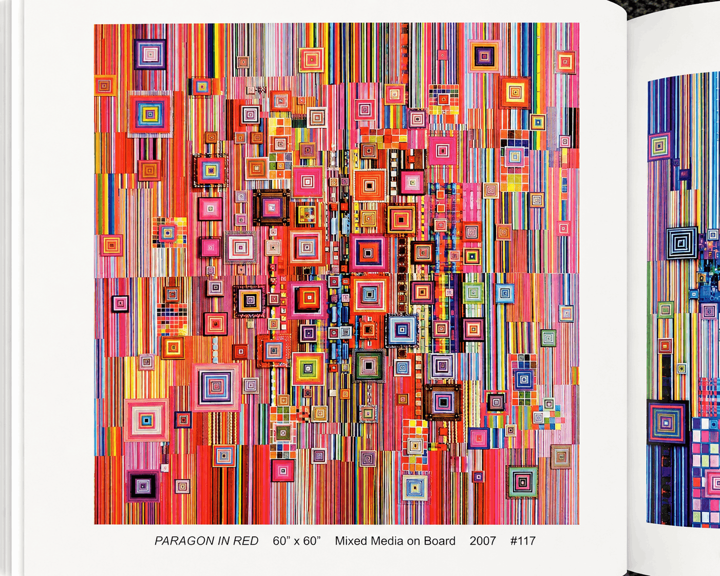 Paragon in Red geometric collage by Robert M. Swedroe